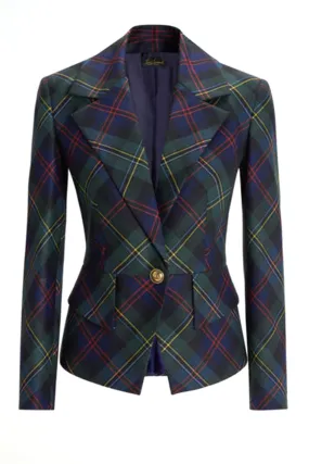 LUISA SPAGNOLI Luisa Spagnoli Soluzione geruit colbert / blazer Blauw / Groen 541212